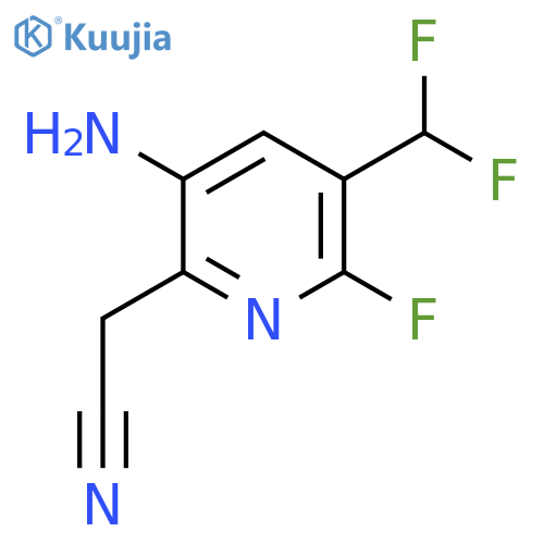 3-Amino-5-(difluoromethyl)-6-fluoropyridine-2-acetonitrile structure