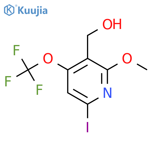 6-Iodo-2-methoxy-4-(trifluoromethoxy)pyridine-3-methanol structure