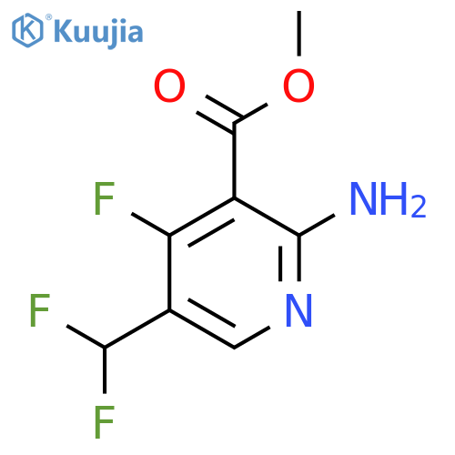 Methyl 2-amino-5-(difluoromethyl)-4-fluoropyridine-3-carboxylate structure