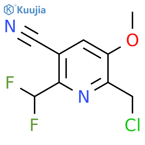 2-(Chloromethyl)-5-cyano-6-(difluoromethyl)-3-methoxypyridine structure