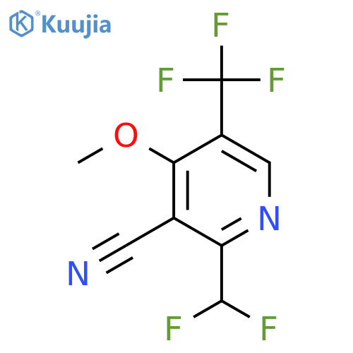 3-Cyano-2-(difluoromethyl)-4-methoxy-5-(trifluoromethyl)pyridine structure
