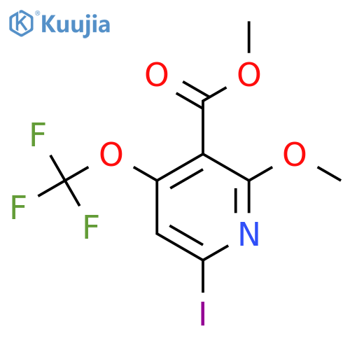 Methyl 6-iodo-2-methoxy-4-(trifluoromethoxy)pyridine-3-carboxylate structure
