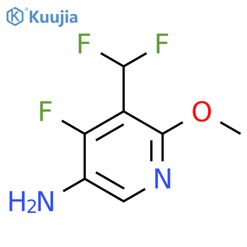 5-Amino-3-(difluoromethyl)-4-fluoro-2-methoxypyridine structure