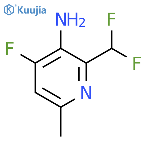 3-Amino-2-(difluoromethyl)-4-fluoro-6-methylpyridine structure