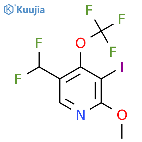 5-(Difluoromethyl)-3-iodo-2-methoxy-4-(trifluoromethoxy)pyridine structure