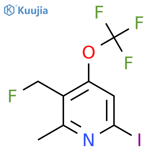 3-(Fluoromethyl)-6-iodo-2-methyl-4-(trifluoromethoxy)pyridine structure