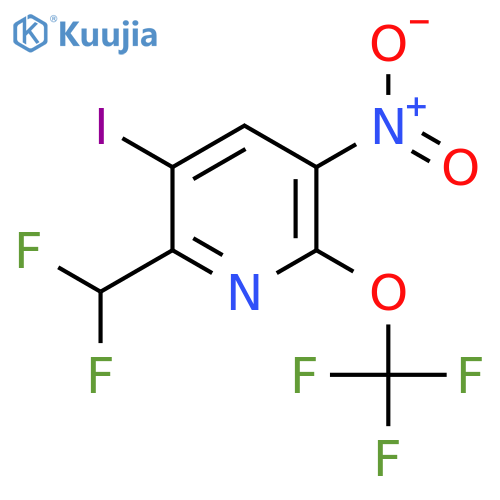 2-(Difluoromethyl)-3-iodo-5-nitro-6-(trifluoromethoxy)pyridine structure