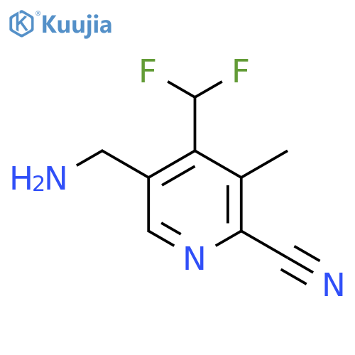 5-(Aminomethyl)-2-cyano-4-(difluoromethyl)-3-methylpyridine structure