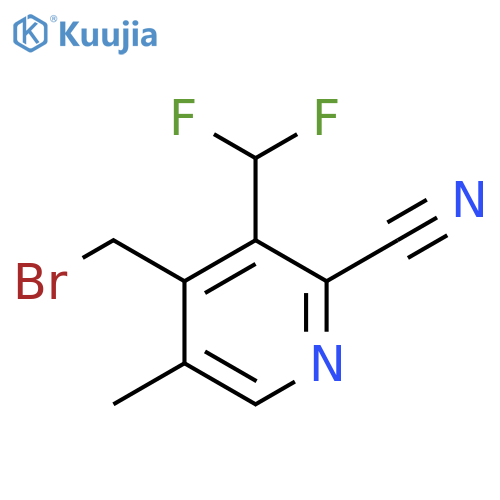 4-(Bromomethyl)-2-cyano-3-(difluoromethyl)-5-methylpyridine structure
