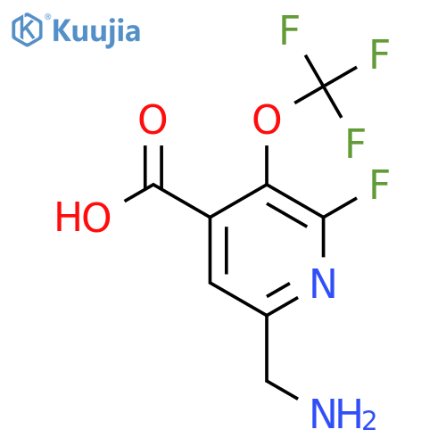 6-(Aminomethyl)-2-fluoro-3-(trifluoromethoxy)pyridine-4-carboxylic acid structure