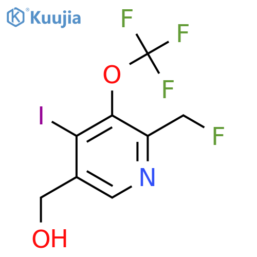 2-(Fluoromethyl)-4-iodo-3-(trifluoromethoxy)pyridine-5-methanol structure
