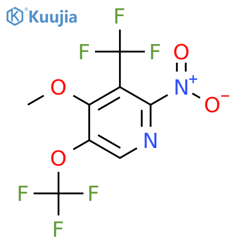 4-Methoxy-2-nitro-5-(trifluoromethoxy)-3-(trifluoromethyl)pyridine structure