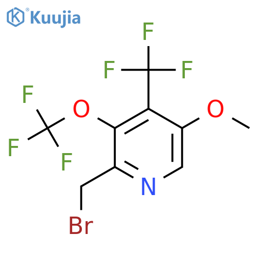 2-(Bromomethyl)-5-methoxy-3-(trifluoromethoxy)-4-(trifluoromethyl)pyridine structure