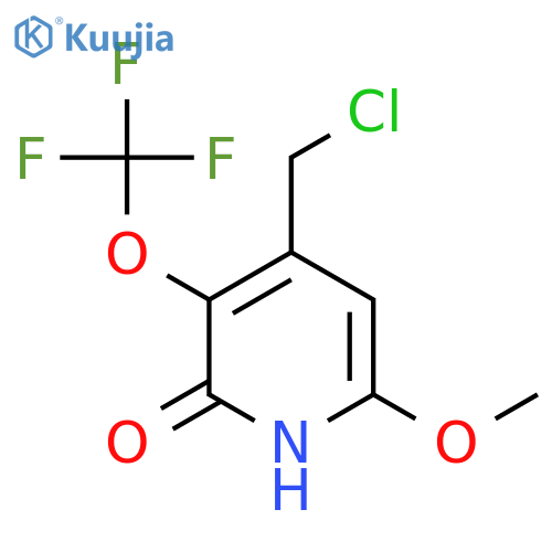 4-(Chloromethyl)-2-hydroxy-6-methoxy-3-(trifluoromethoxy)pyridine structure
