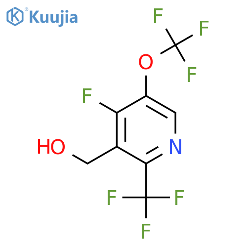 4-Fluoro-5-(trifluoromethoxy)-2-(trifluoromethyl)pyridine-3-methanol structure