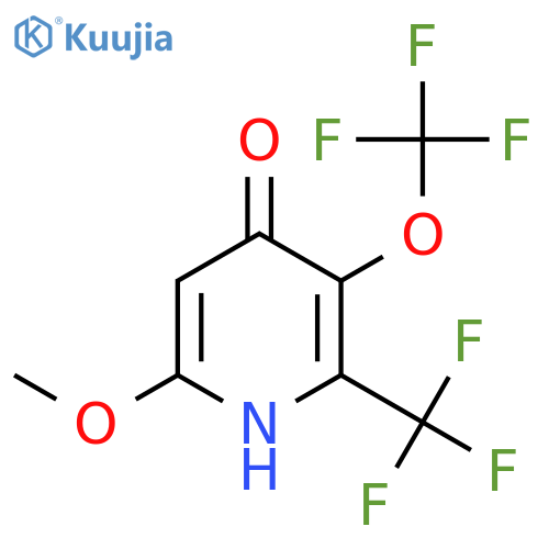 4-Hydroxy-6-methoxy-3-(trifluoromethoxy)-2-(trifluoromethyl)pyridine structure