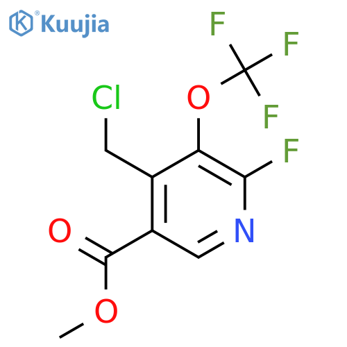 Methyl 4-(chloromethyl)-2-fluoro-3-(trifluoromethoxy)pyridine-5-carboxylate structure