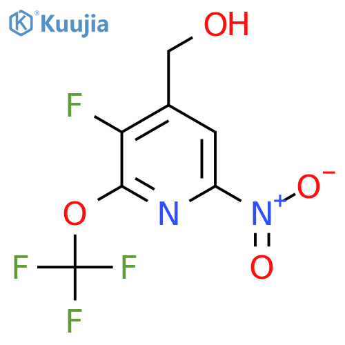3-Fluoro-6-nitro-2-(trifluoromethoxy)pyridine-4-methanol structure