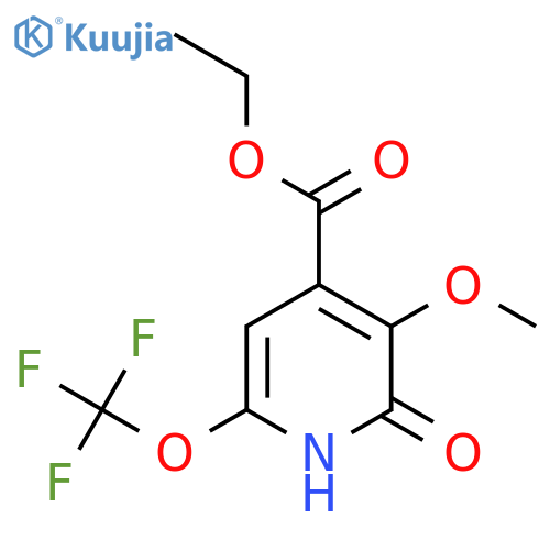 Ethyl 2-hydroxy-3-methoxy-6-(trifluoromethoxy)pyridine-4-carboxylate structure