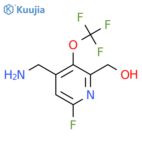4-(Aminomethyl)-6-fluoro-3-(trifluoromethoxy)pyridine-2-methanol structure