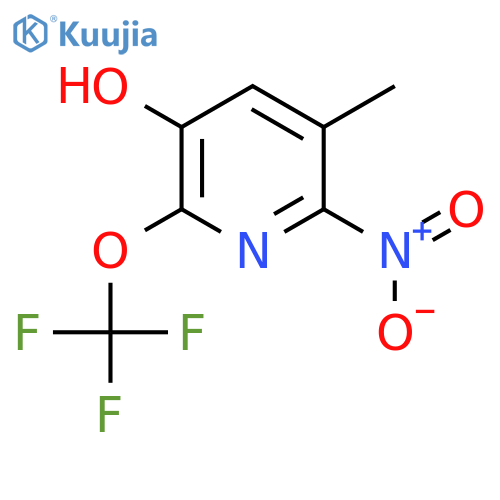 3-Hydroxy-5-methyl-6-nitro-2-(trifluoromethoxy)pyridine structure