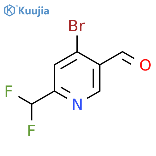 4-Bromo-2-(difluoromethyl)pyridine-5-carboxaldehyde structure