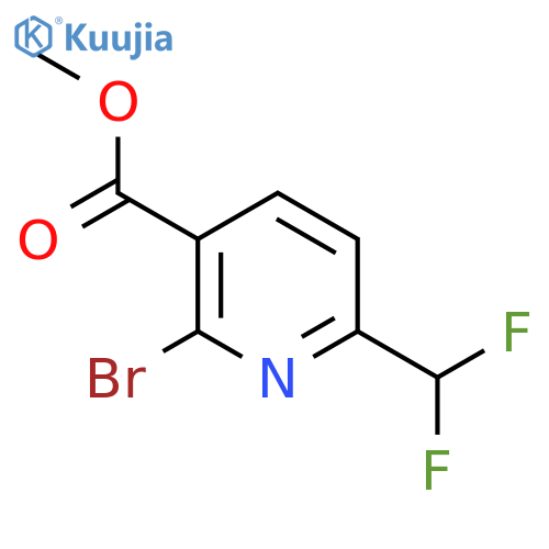 Methyl 2-bromo-6-(difluoromethyl)pyridine-3-carboxylate structure