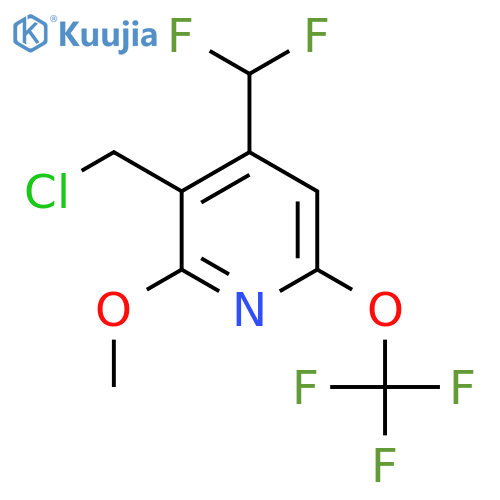 3-(Chloromethyl)-4-(difluoromethyl)-2-methoxy-6-(trifluoromethoxy)pyridine structure