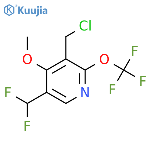 3-(Chloromethyl)-5-(difluoromethyl)-4-methoxy-2-(trifluoromethoxy)pyridine structure