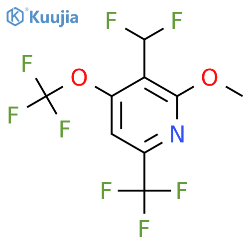 3-(Difluoromethyl)-2-methoxy-4-(trifluoromethoxy)-6-(trifluoromethyl)pyridine structure