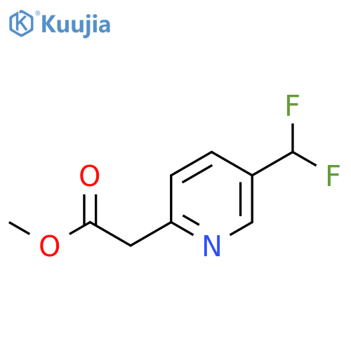 Methyl 5-(difluoromethyl)pyridine-2-acetate structure