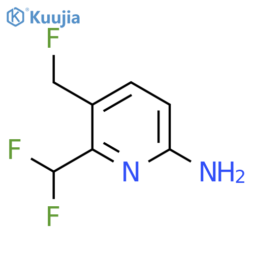 6-Amino-2-(difluoromethyl)-3-(fluoromethyl)pyridine structure
