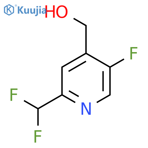 2-(Difluoromethyl)-5-fluoropyridine-4-methanol structure