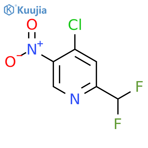 4-Chloro-2-(difluoromethyl)-5-nitropyridine structure