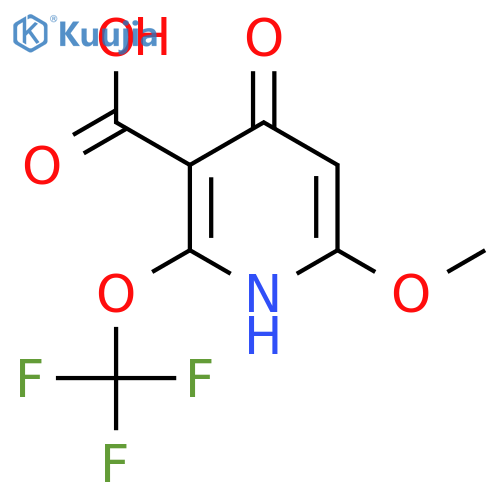 4-Hydroxy-6-methoxy-2-(trifluoromethoxy)pyridine-3-carboxylic acid structure