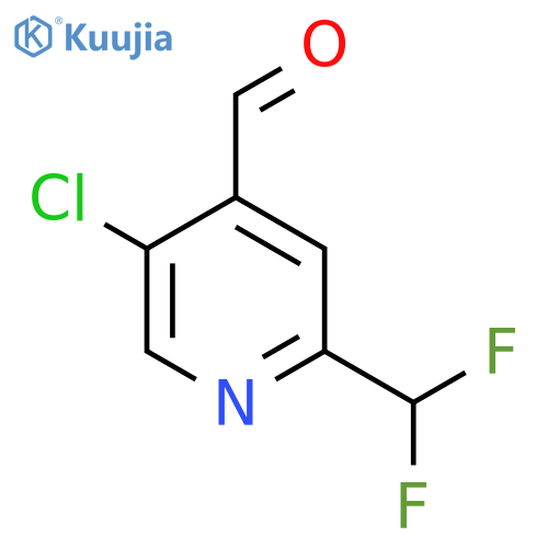5-Chloro-2-(difluoromethyl)pyridine-4-carboxaldehyde structure