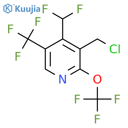 3-(Chloromethyl)-4-(difluoromethyl)-2-(trifluoromethoxy)-5-(trifluoromethyl)pyridine structure