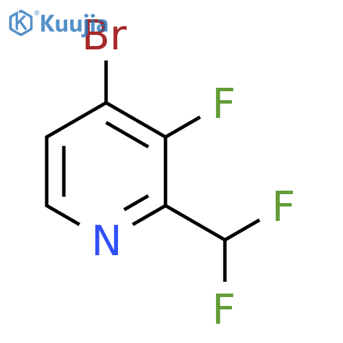 4-Bromo-2-(difluoromethyl)-3-fluoropyridine structure