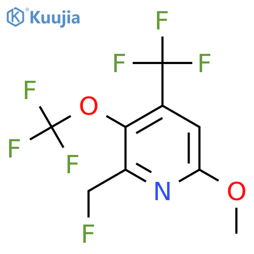 2-(Fluoromethyl)-6-methoxy-3-(trifluoromethoxy)-4-(trifluoromethyl)pyridine structure