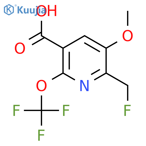 2-(Fluoromethyl)-3-methoxy-6-(trifluoromethoxy)pyridine-5-carboxylic acid structure