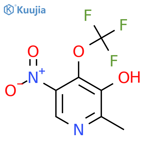 3-Hydroxy-2-methyl-5-nitro-4-(trifluoromethoxy)pyridine structure