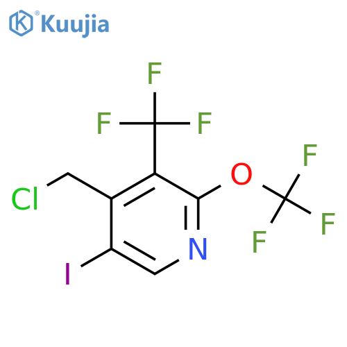 4-(Chloromethyl)-5-iodo-2-(trifluoromethoxy)-3-(trifluoromethyl)pyridine structure