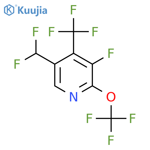 5-(Difluoromethyl)-3-fluoro-2-(trifluoromethoxy)-4-(trifluoromethyl)pyridine structure