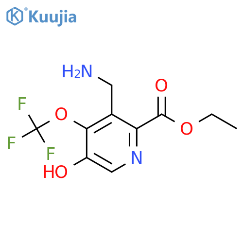 Ethyl 3-(aminomethyl)-5-hydroxy-4-(trifluoromethoxy)pyridine-2-carboxylate structure