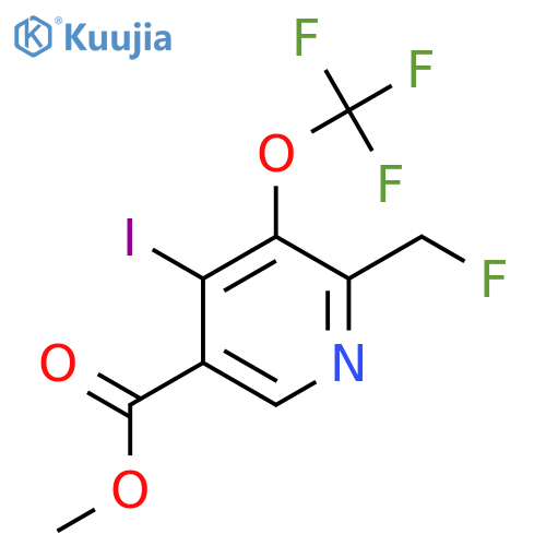 Methyl 2-(fluoromethyl)-4-iodo-3-(trifluoromethoxy)pyridine-5-carboxylate structure