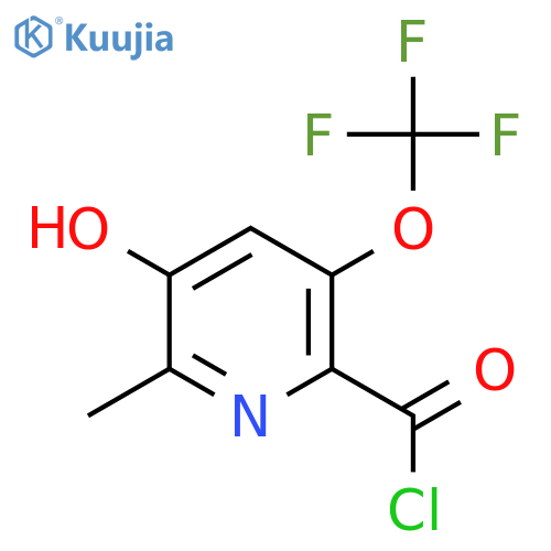 3-Hydroxy-2-methyl-5-(trifluoromethoxy)pyridine-6-carbonyl chloride structure