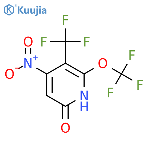 6-Hydroxy-4-nitro-2-(trifluoromethoxy)-3-(trifluoromethyl)pyridine structure