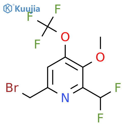 6-(Bromomethyl)-2-(difluoromethyl)-3-methoxy-4-(trifluoromethoxy)pyridine structure