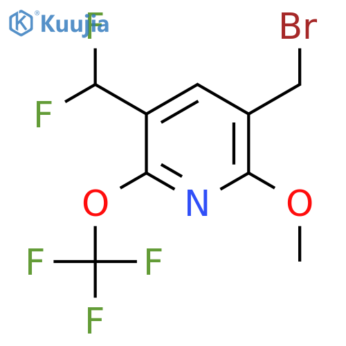 3-(Bromomethyl)-5-(difluoromethyl)-2-methoxy-6-(trifluoromethoxy)pyridine structure