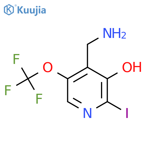 4-(Aminomethyl)-3-hydroxy-2-iodo-5-(trifluoromethoxy)pyridine structure